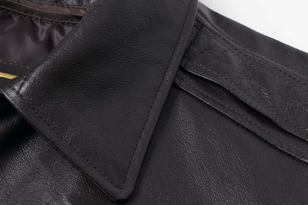 REED Men's Premium Leather Aviator Bomber Jacket - Imported