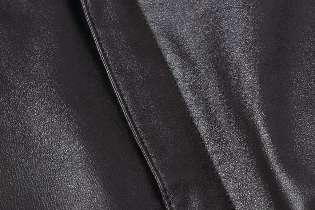 REED Men's Premium Leather Aviator Bomber Jacket - Imported