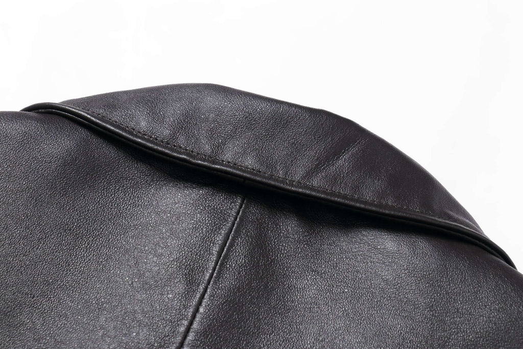 REED Men's Premium Leather Aviator Bomber Jacket - Imported