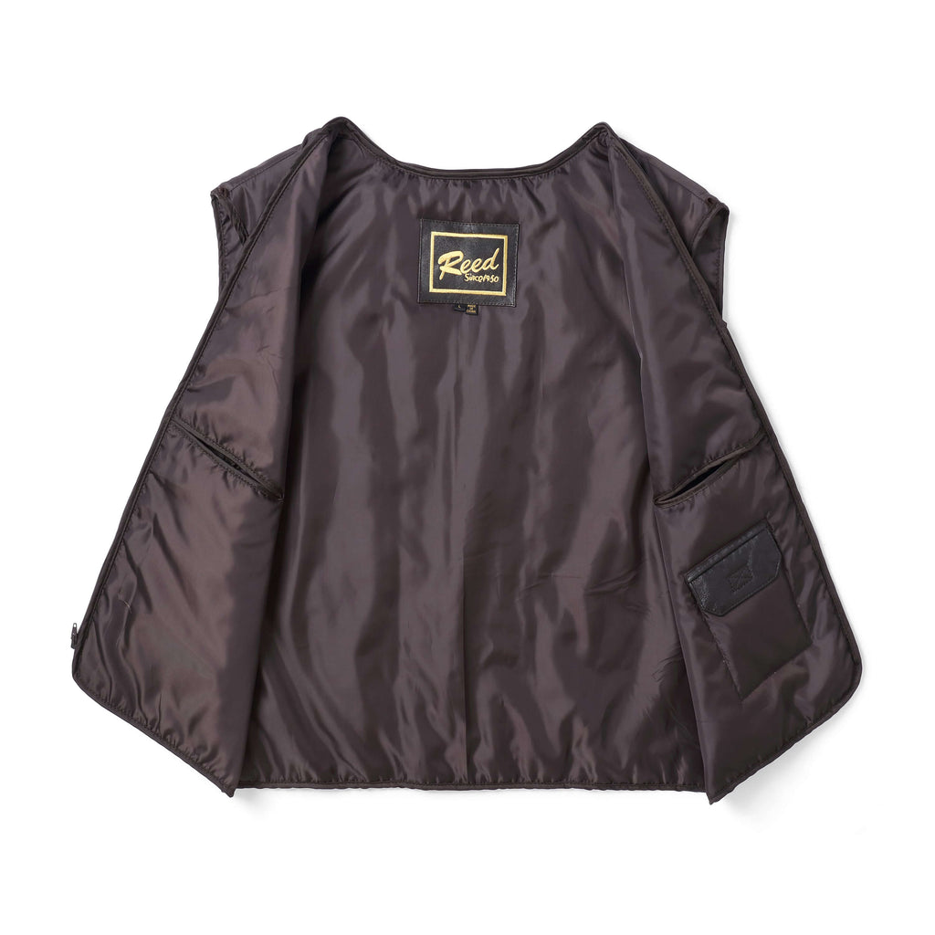 REED Men's Premium Leather Aviator Bomber Jacket - Imported