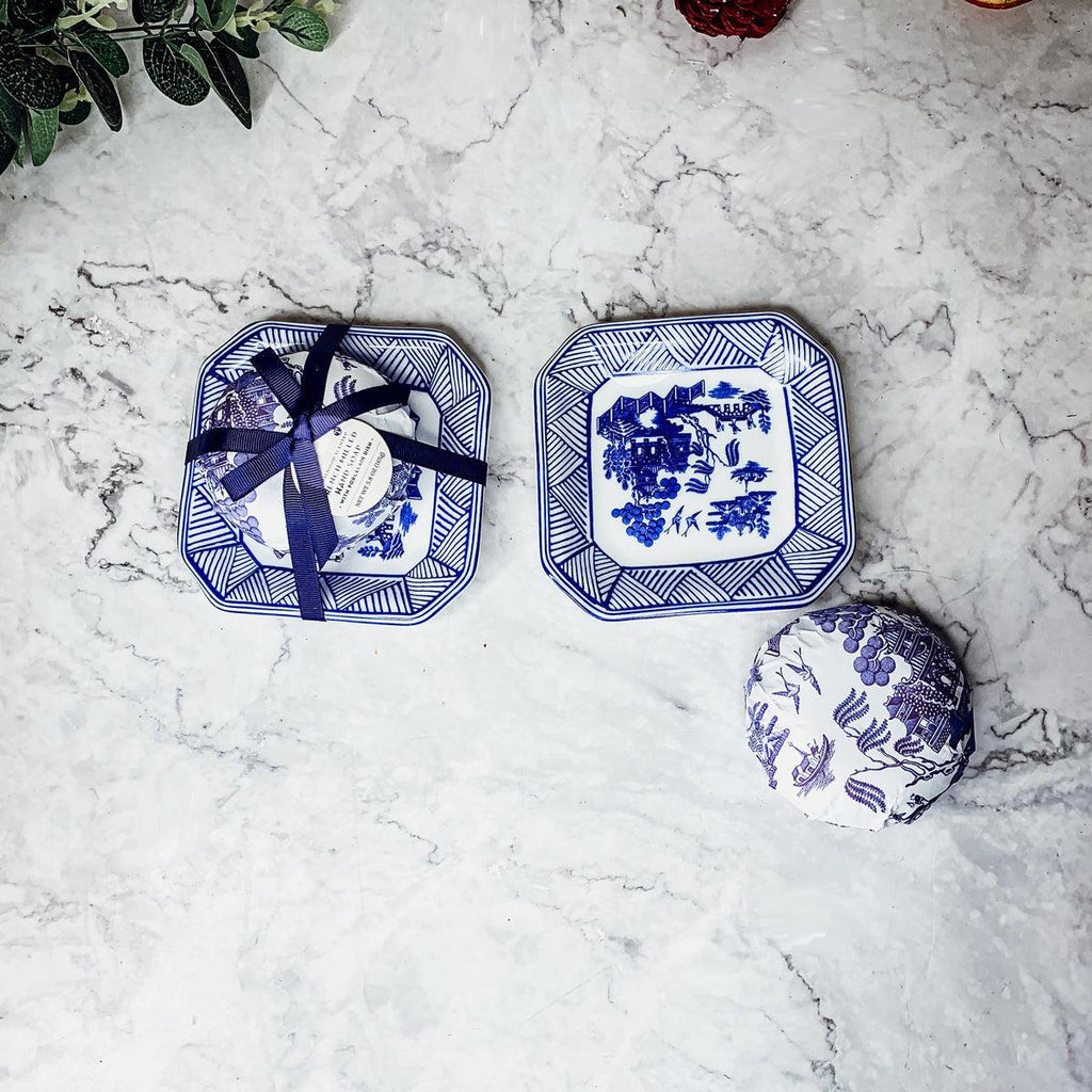 Chinoiserie Soap & Dish Set