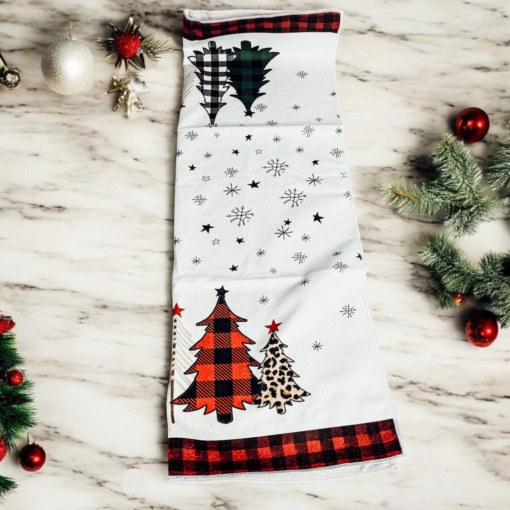 Trees & Gingham Towel