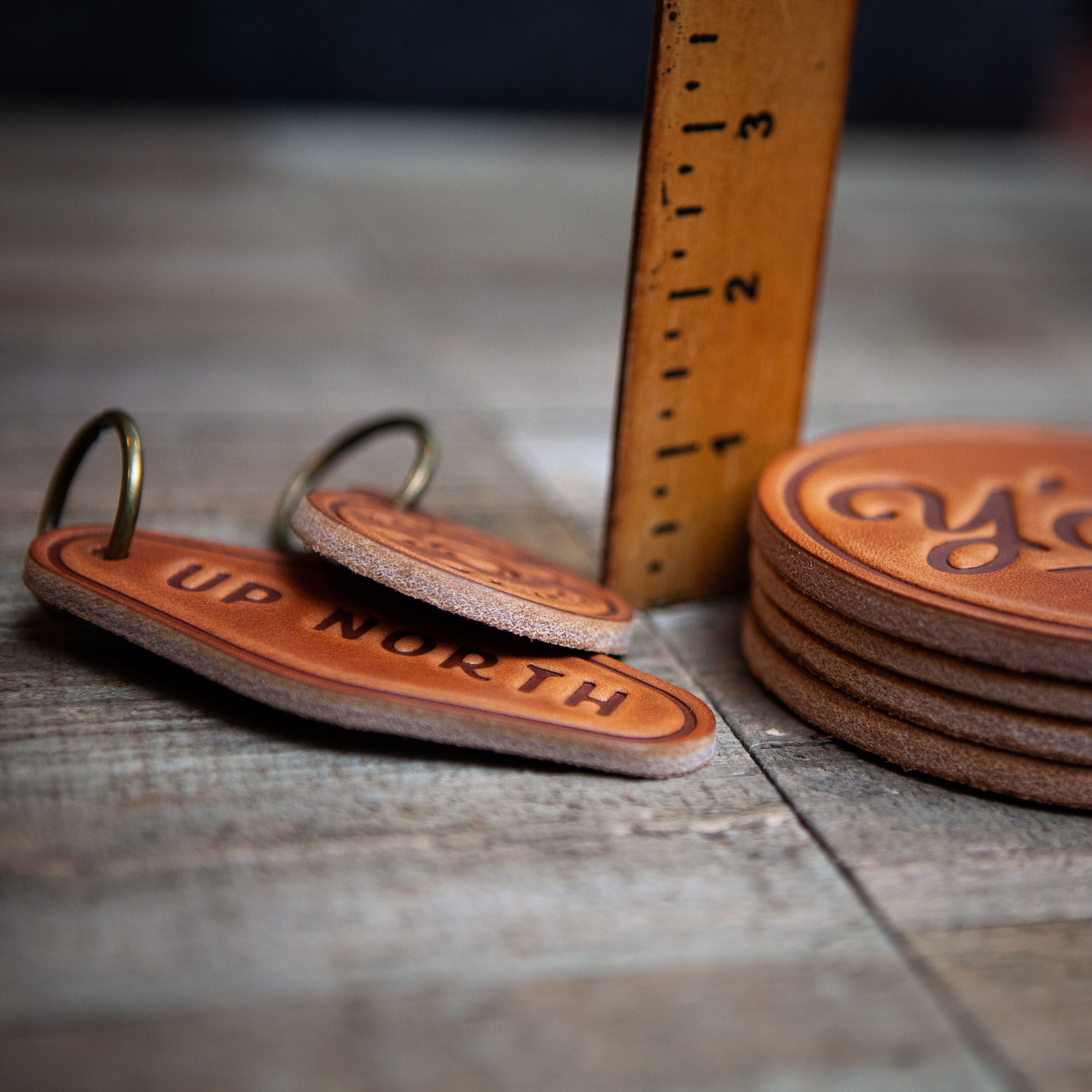 Kansas City Baseball Leather Coaster