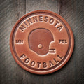 Minnesota Football Leather Coaster