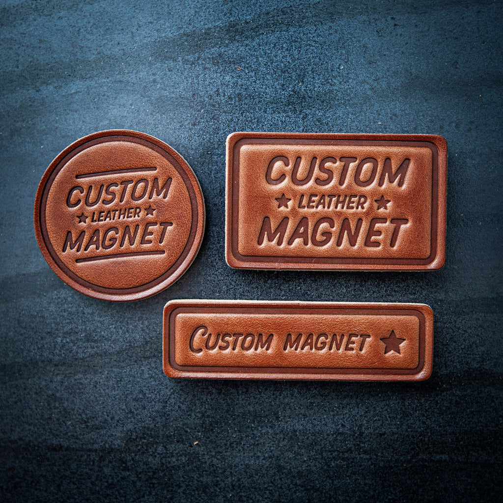 12 Gauge Leather Magnet Circle Style
