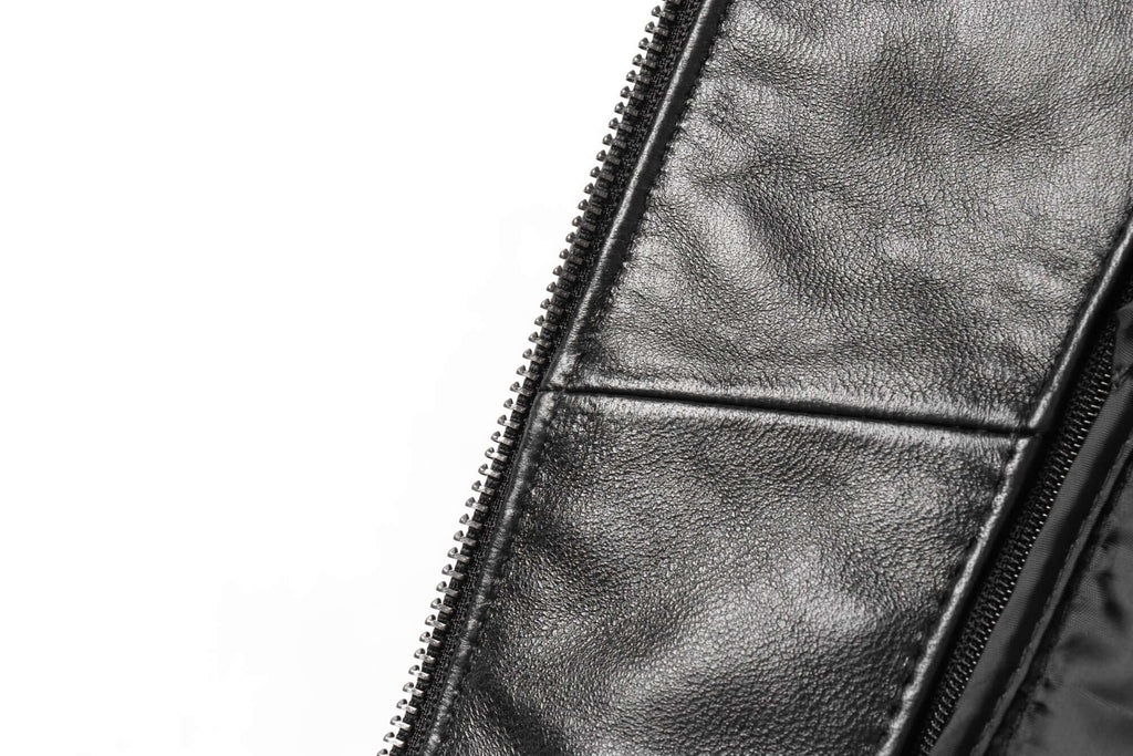 REED EST. 1950 Men's Jacket Genuine Lambskin Leather Stand UP Collar Winners Coat - Imported