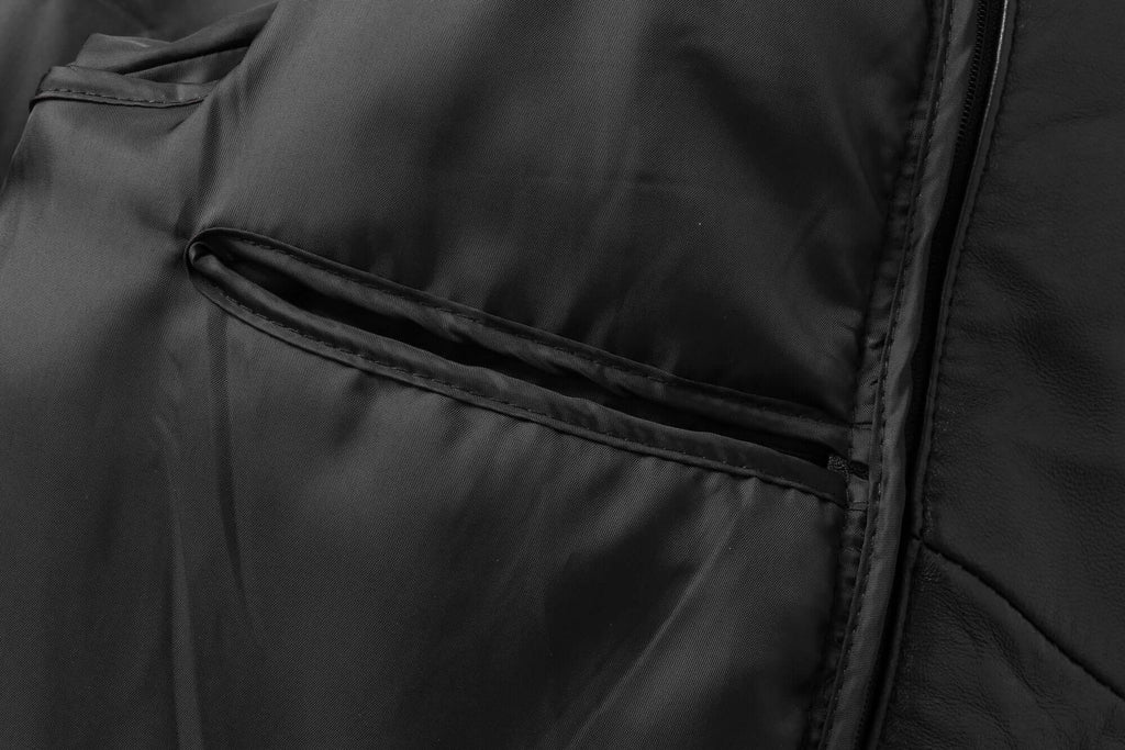 REED EST. 1950 Men's Jacket Genuine Lambskin Leather Stand UP Collar Winners Coat - Imported