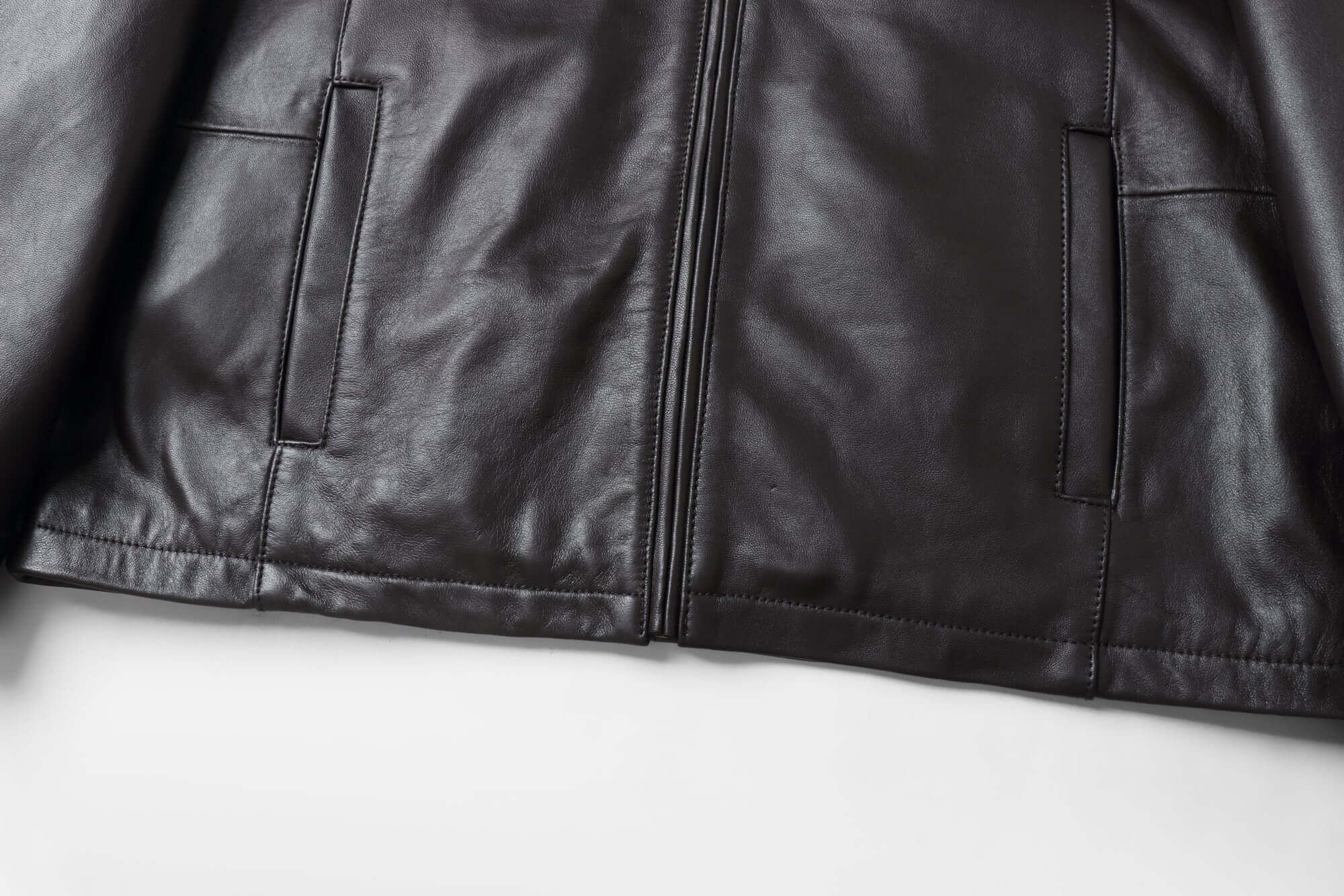 REED EST. 1950 Men's Jacket Genuine Lambskin Leather Stand UP Collar Winners Coat - Imported