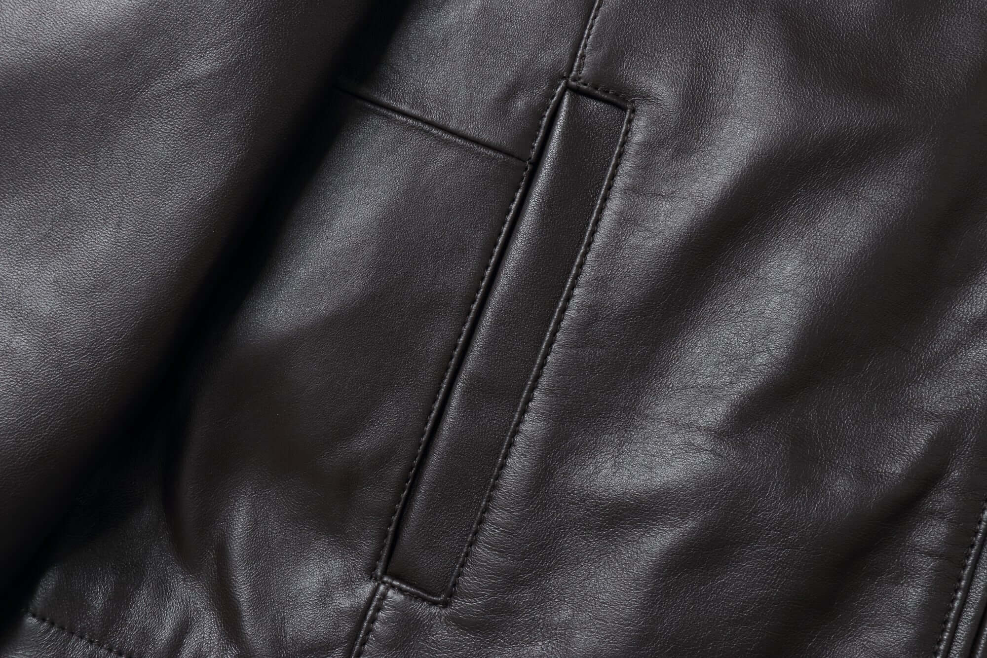 REED EST. 1950 Men's Jacket Genuine Lambskin Leather Stand UP Collar Winners Coat - Imported