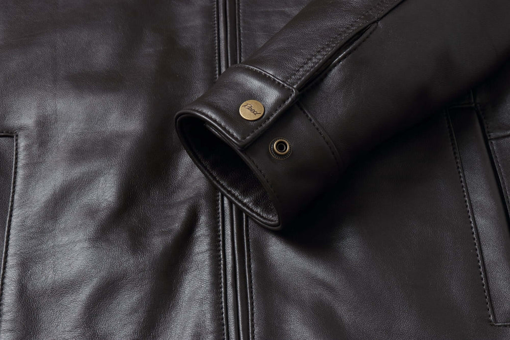 REED EST. 1950 Men's Jacket Genuine Lambskin Leather Stand UP Collar Winners Coat - Imported