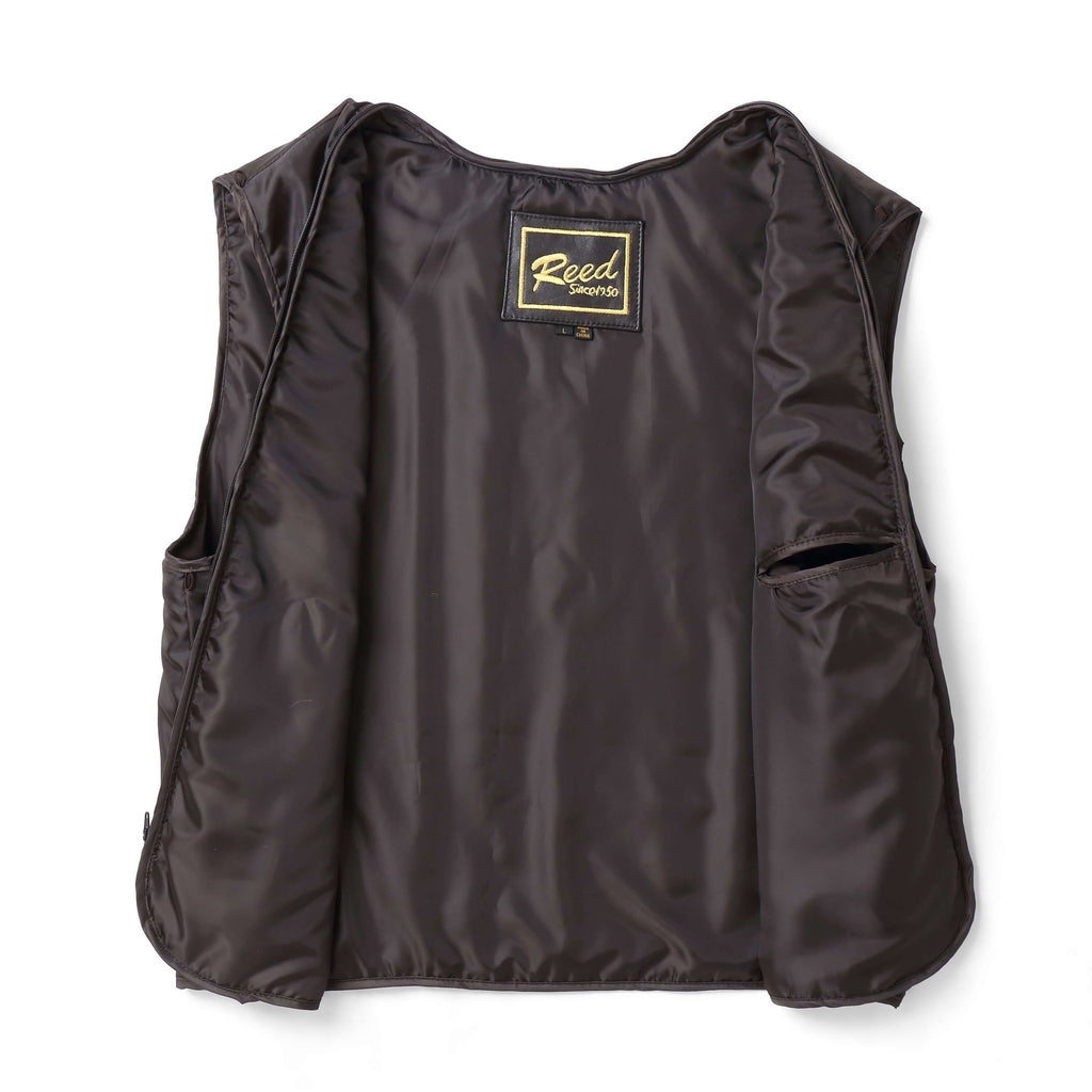 REED EST. 1950 Men's Jacket Genuine Lambskin Leather Stand UP Collar Winners Coat - Imported