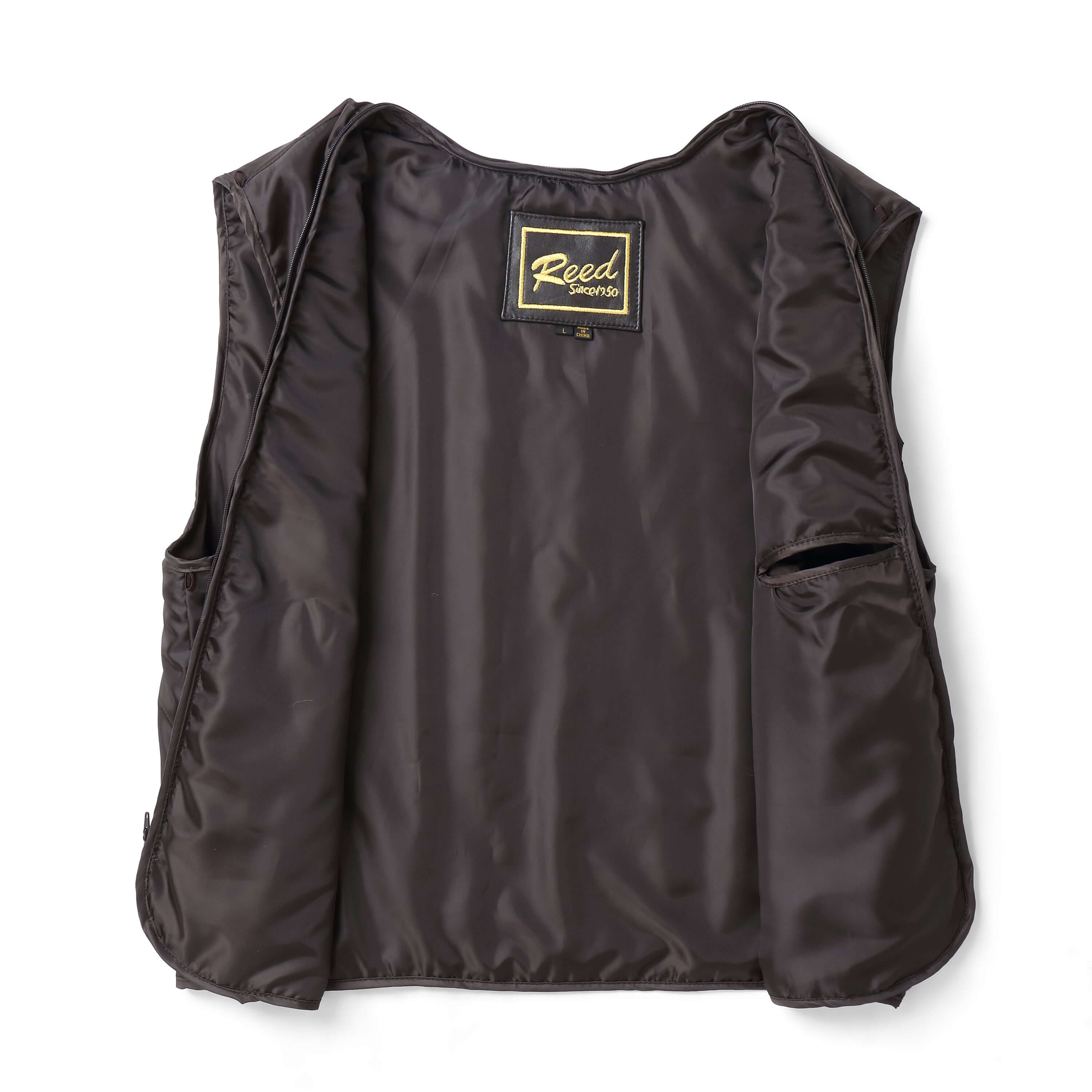 REED EST. 1950 Men's Jacket Genuine Lambskin Leather Stand UP Collar Winners Coat - Imported