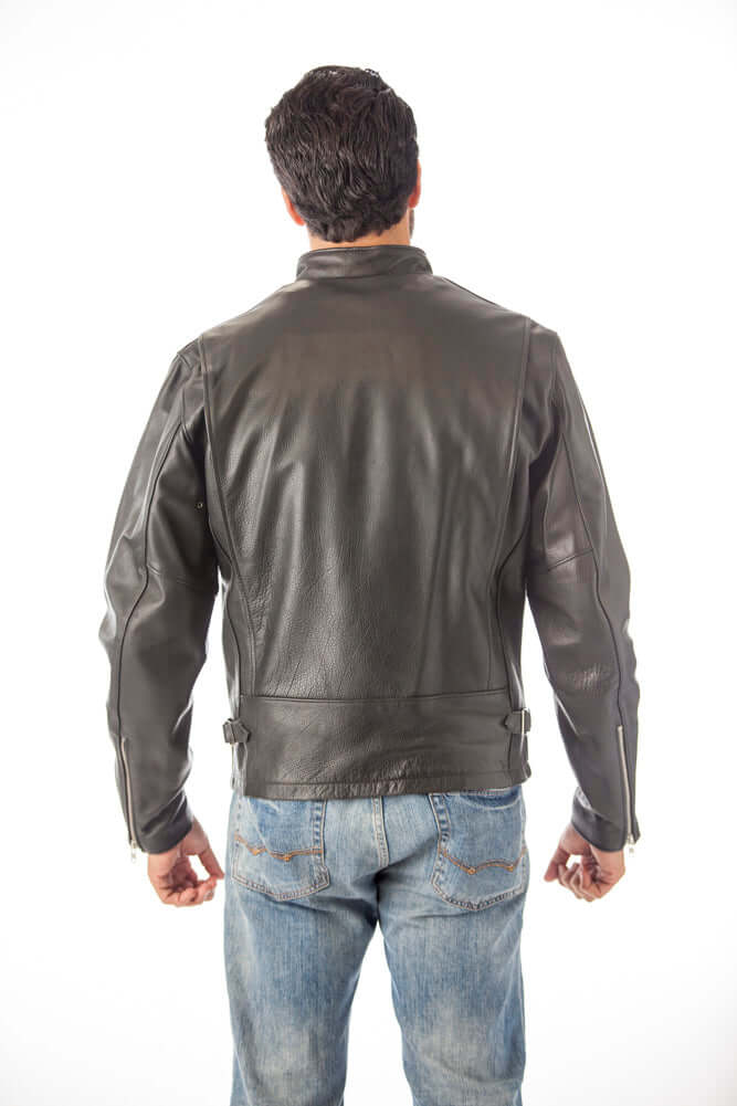 REED Classic Motorcycle Leather Jacket Big and Tall Made in USA