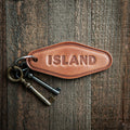 Island Leather Keychain Motel Style