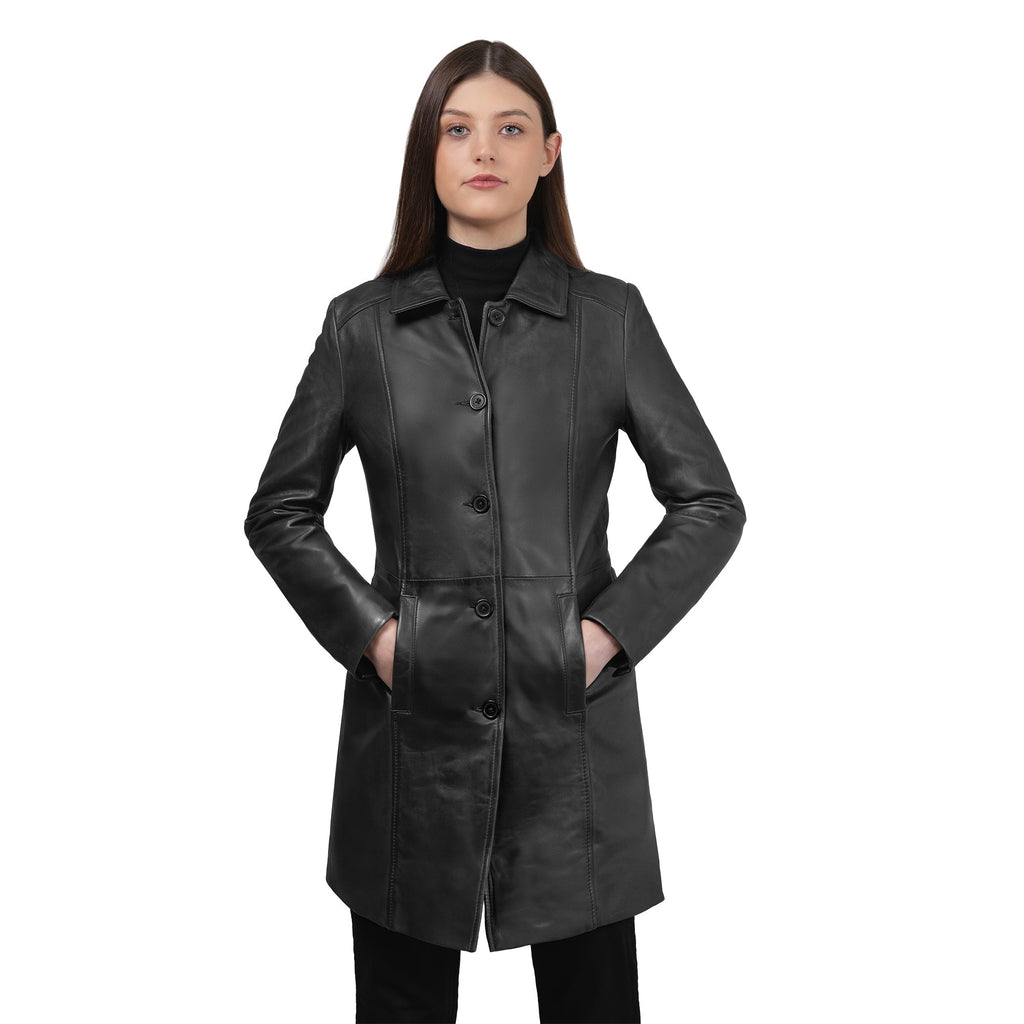 Jammie Women's Fashion Leather Coat