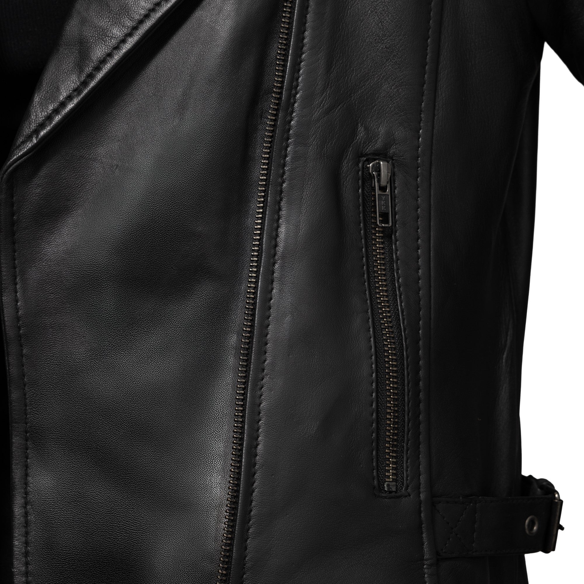 Jolene Women's Asymmetrical Zipper Leather Jacket