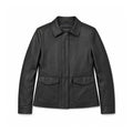Darlene Women's Casual Cover Snap Leather Jacket
