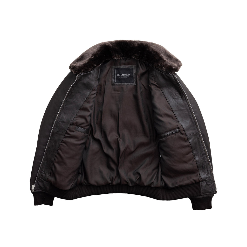 Nicola Men's Bomber Style Leather Jacket