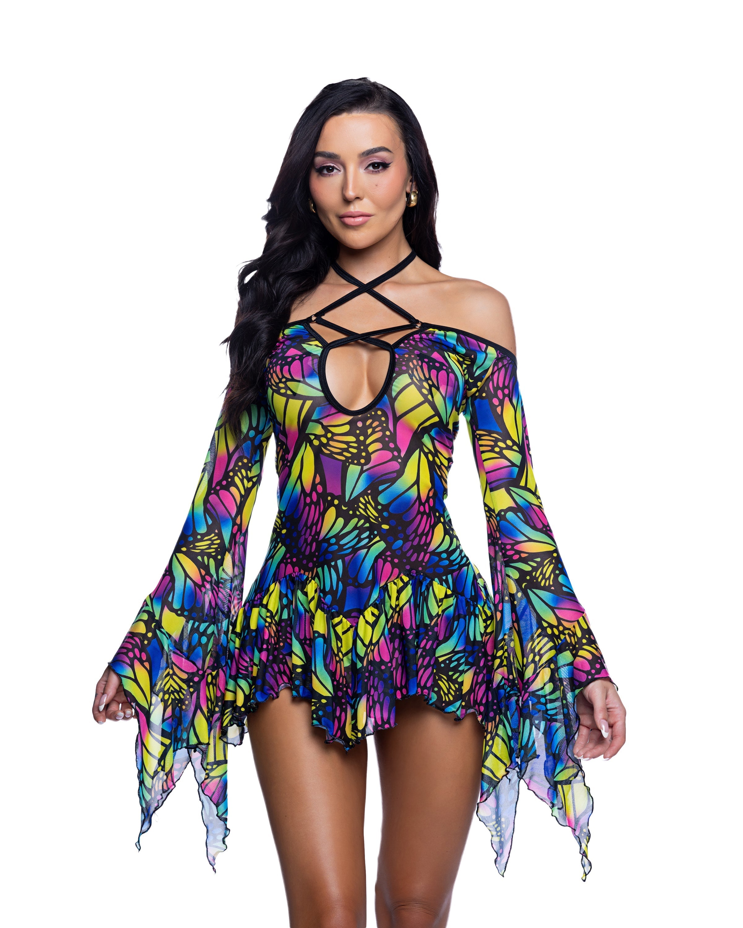 Flow Dress Bell Sleeve