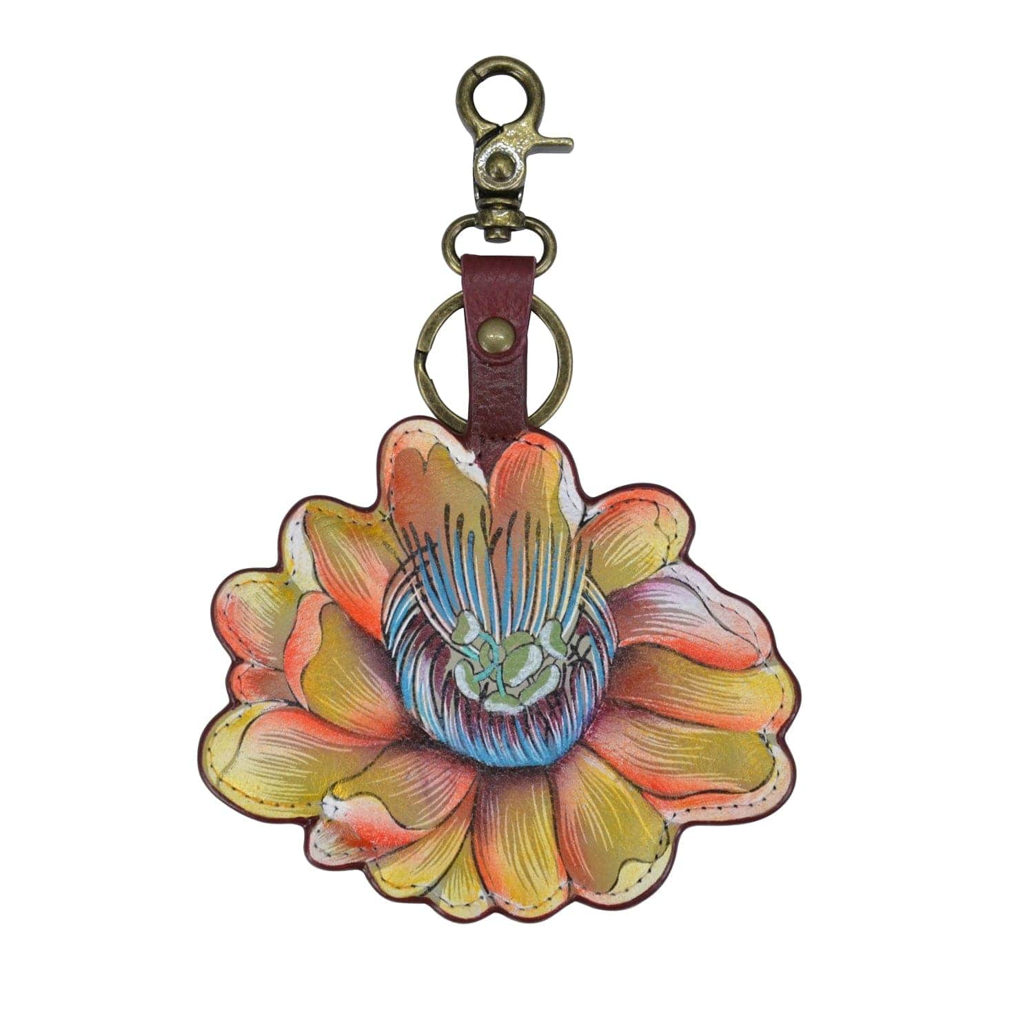 Painted Leather Bag Charm K0033 - Keycharms
