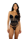 Belle Noir 2-Piece Corset Set