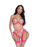 Queen Of Hearts 3-Piece Garter Set