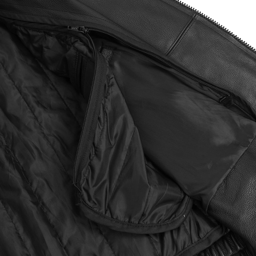Rogue Rider Men’s Leather Motorcycle Jacket