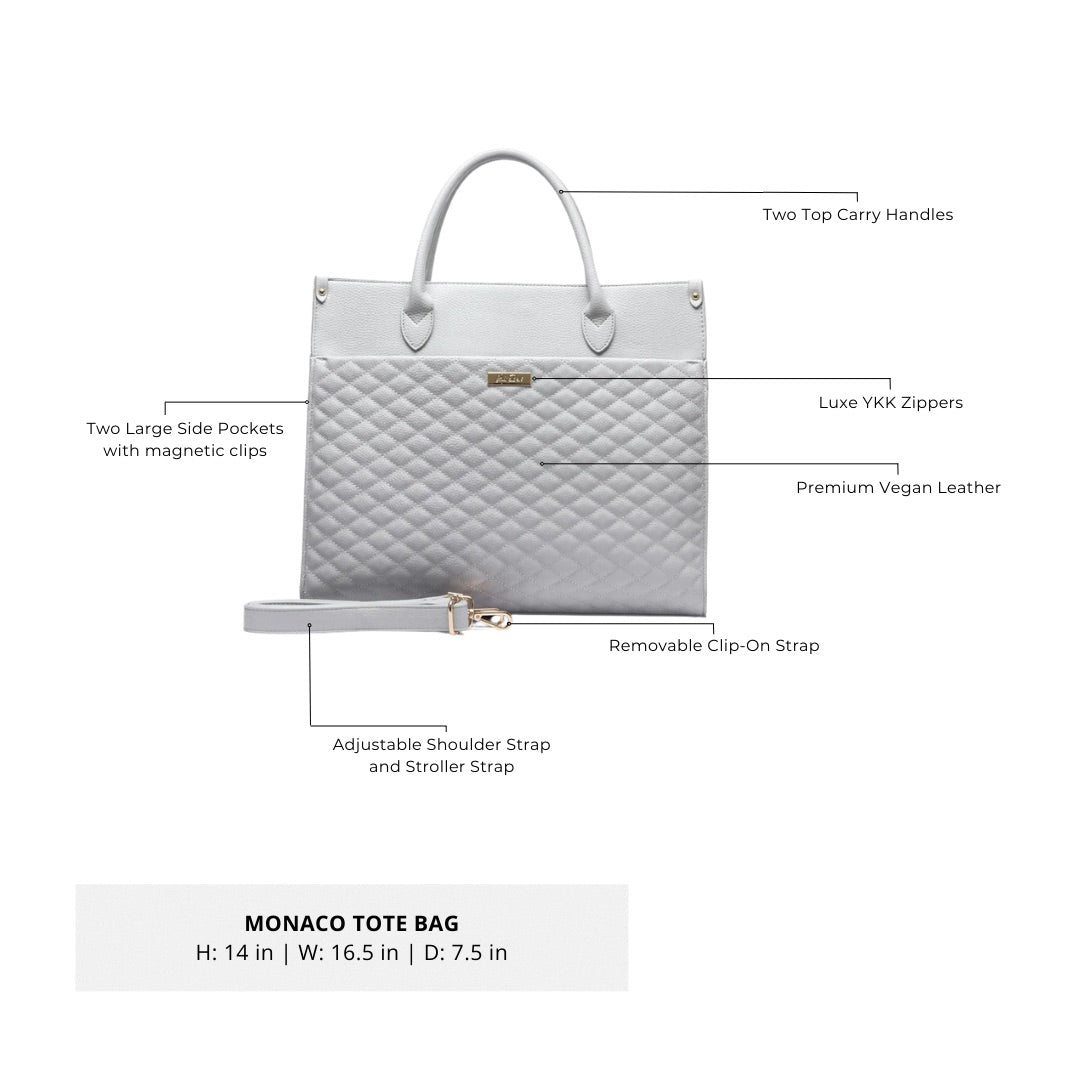 Classic Tote Bag | Pearl White