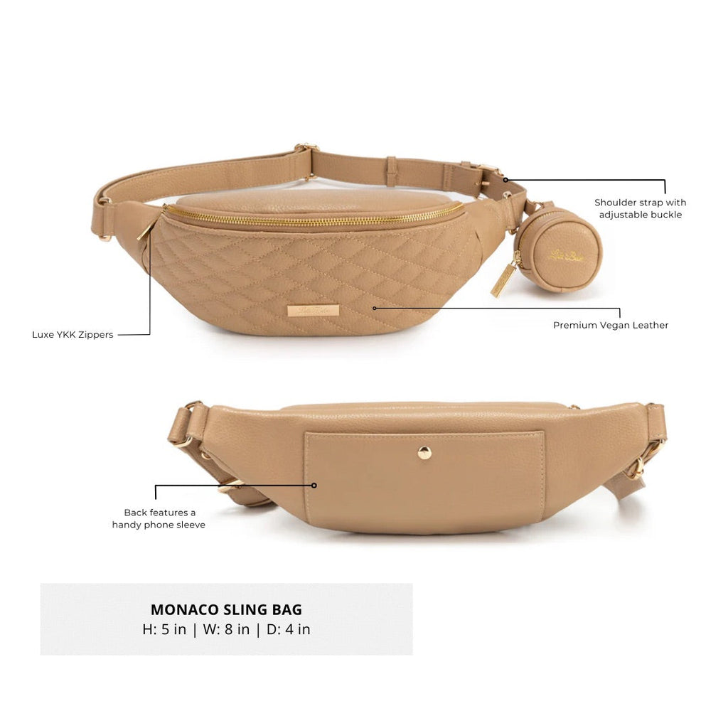 Crossbody Sling Bag | Latte Brown