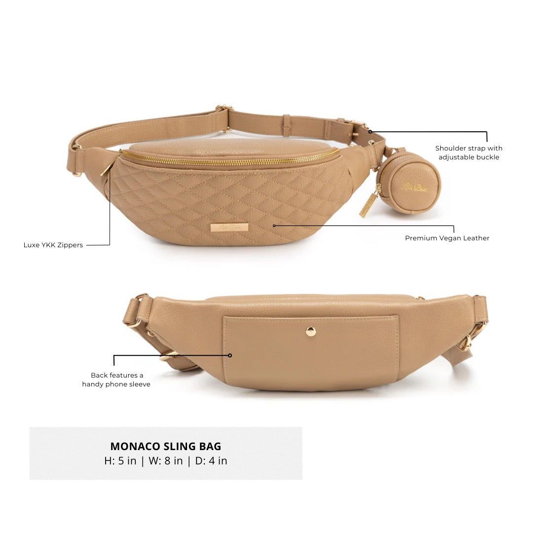 Crossbody Sling Bag | Latte Brown