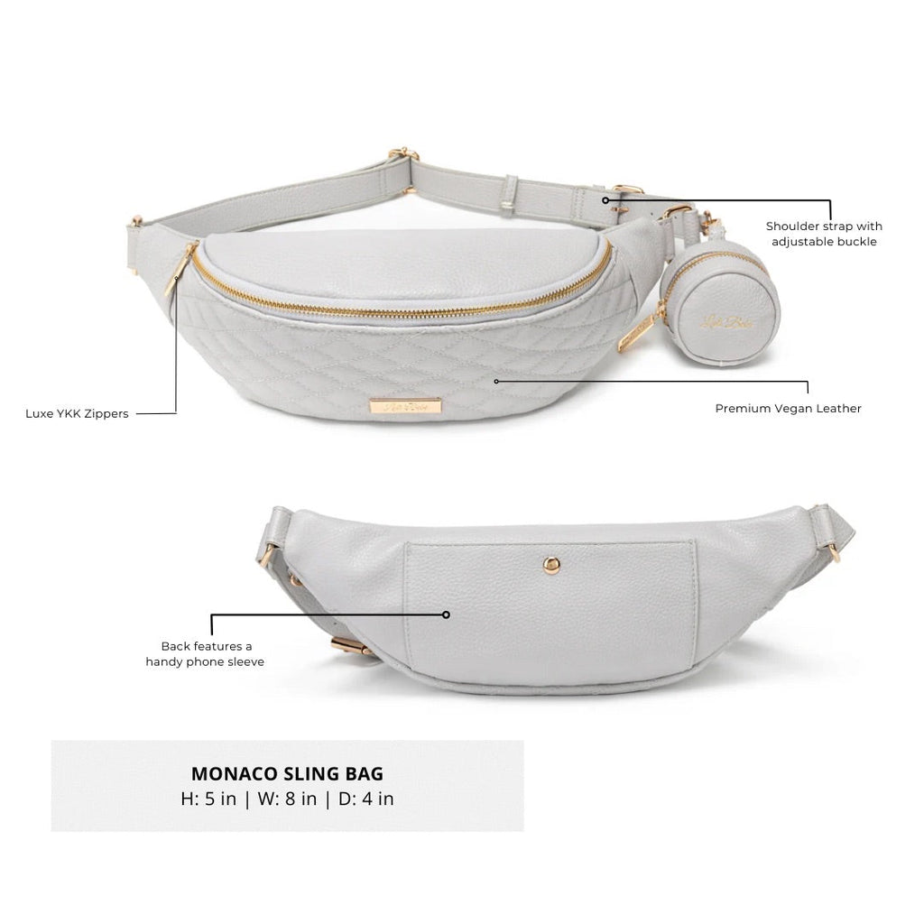 Crossbody Sling Bag | Stone Grey