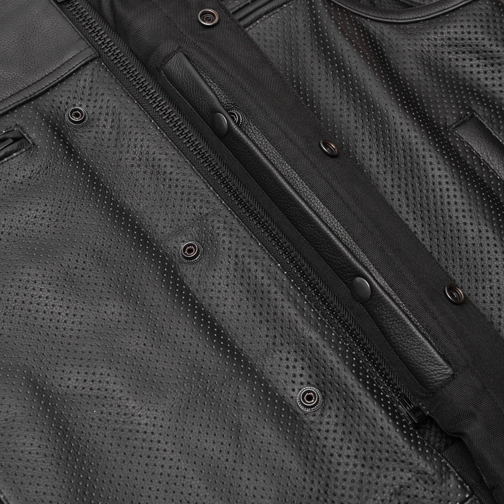Gravel Ghost™ Lowcut Men’s Leather Motorcycle Vest