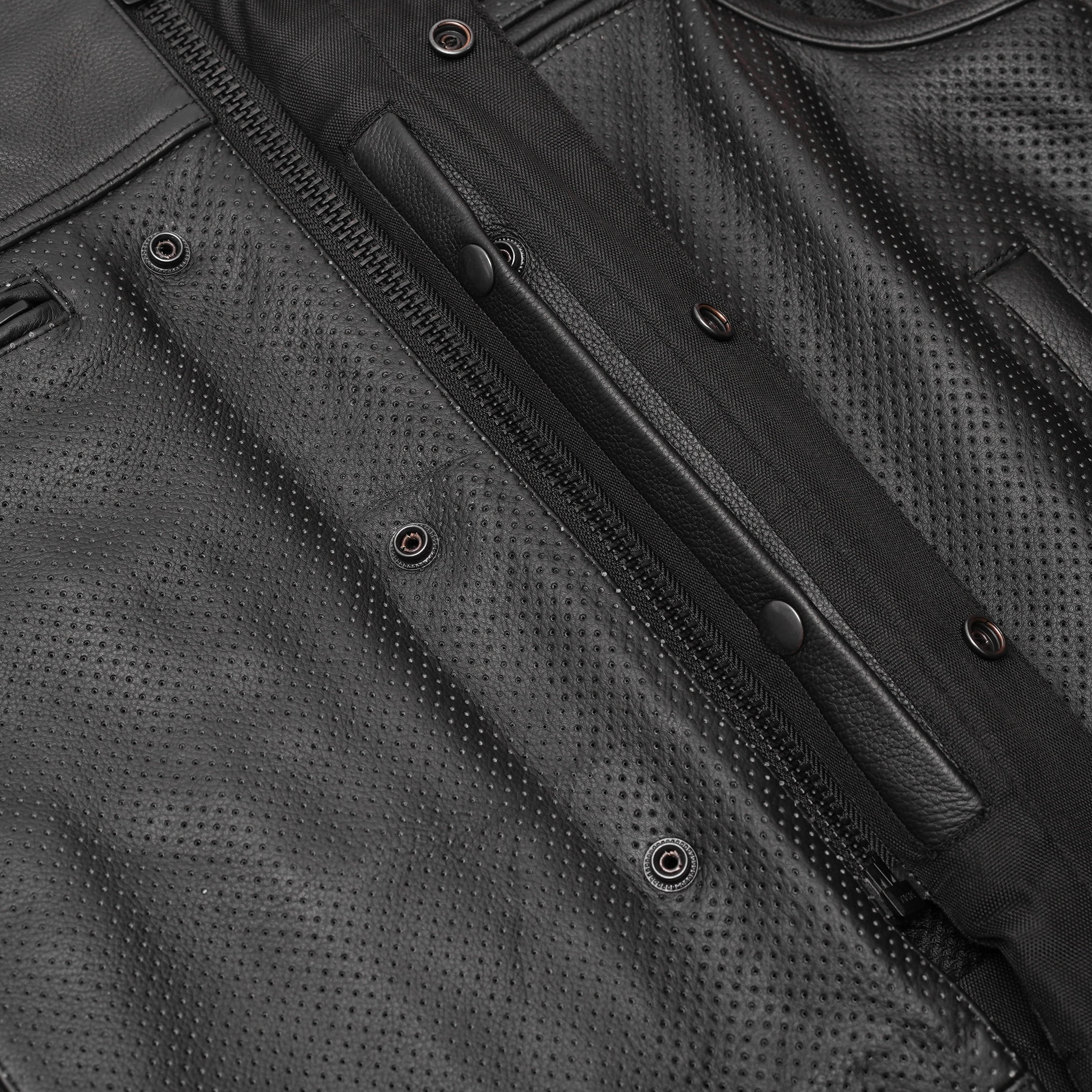 Gravel Ghost™ Lowcut Men’s Leather Motorcycle Vest