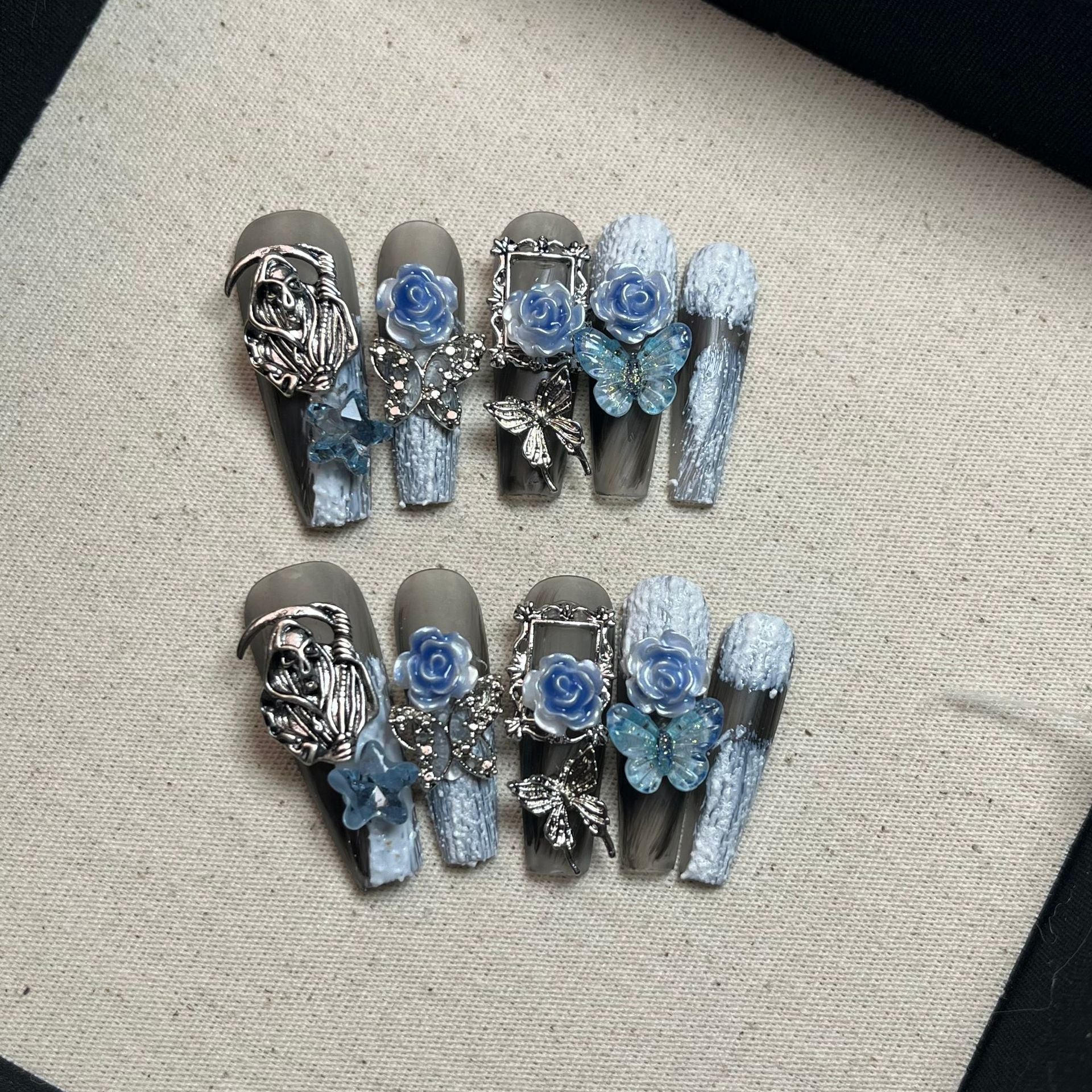0945- Handmade press on nails fake nails removable