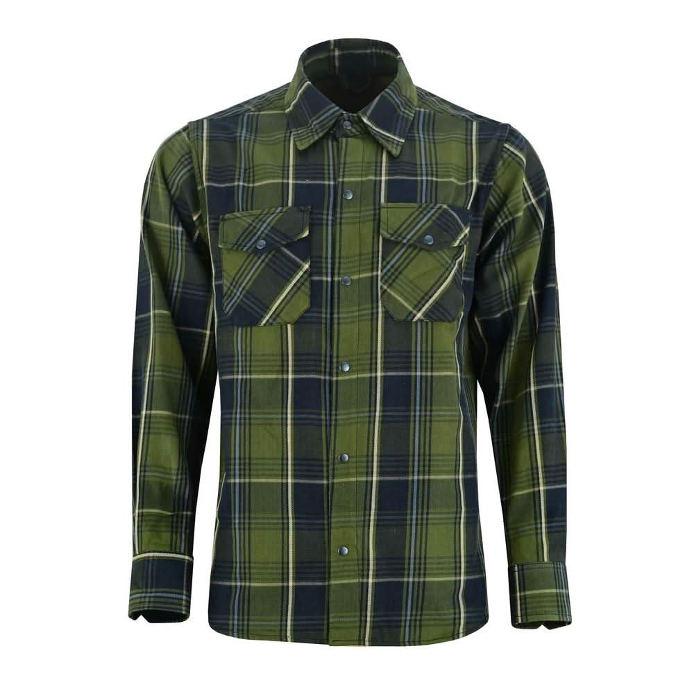 Green forest Men's Outdoor Green Flannel Shirt