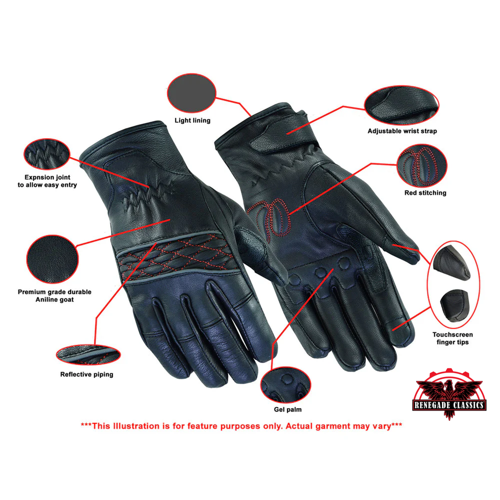 Women's Cruiser Glove (Black / Red)