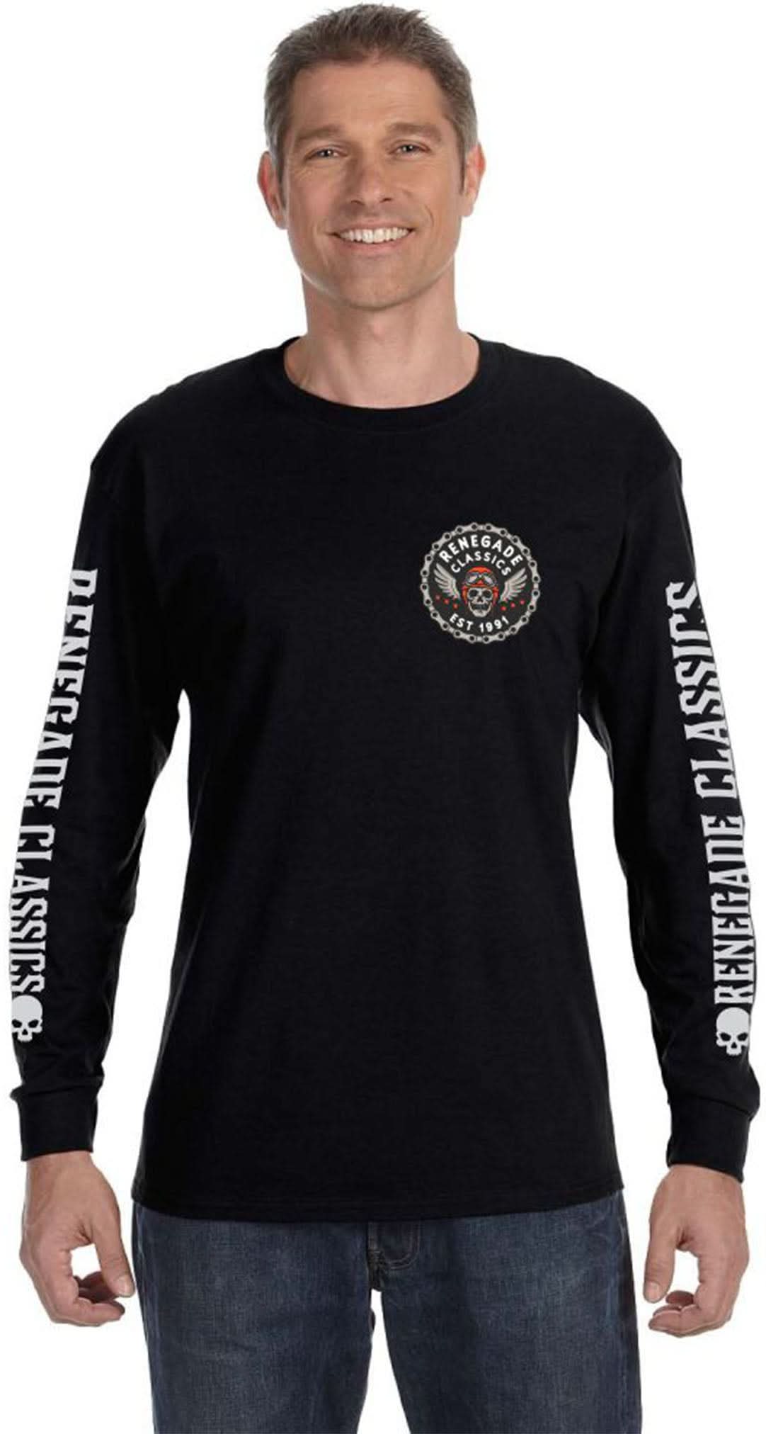 RC Chain Skull Men's  Long Sleeve Shirt