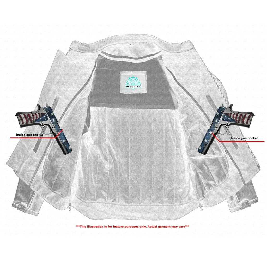 Men's Black Reflective Skulls Scooter Jacket