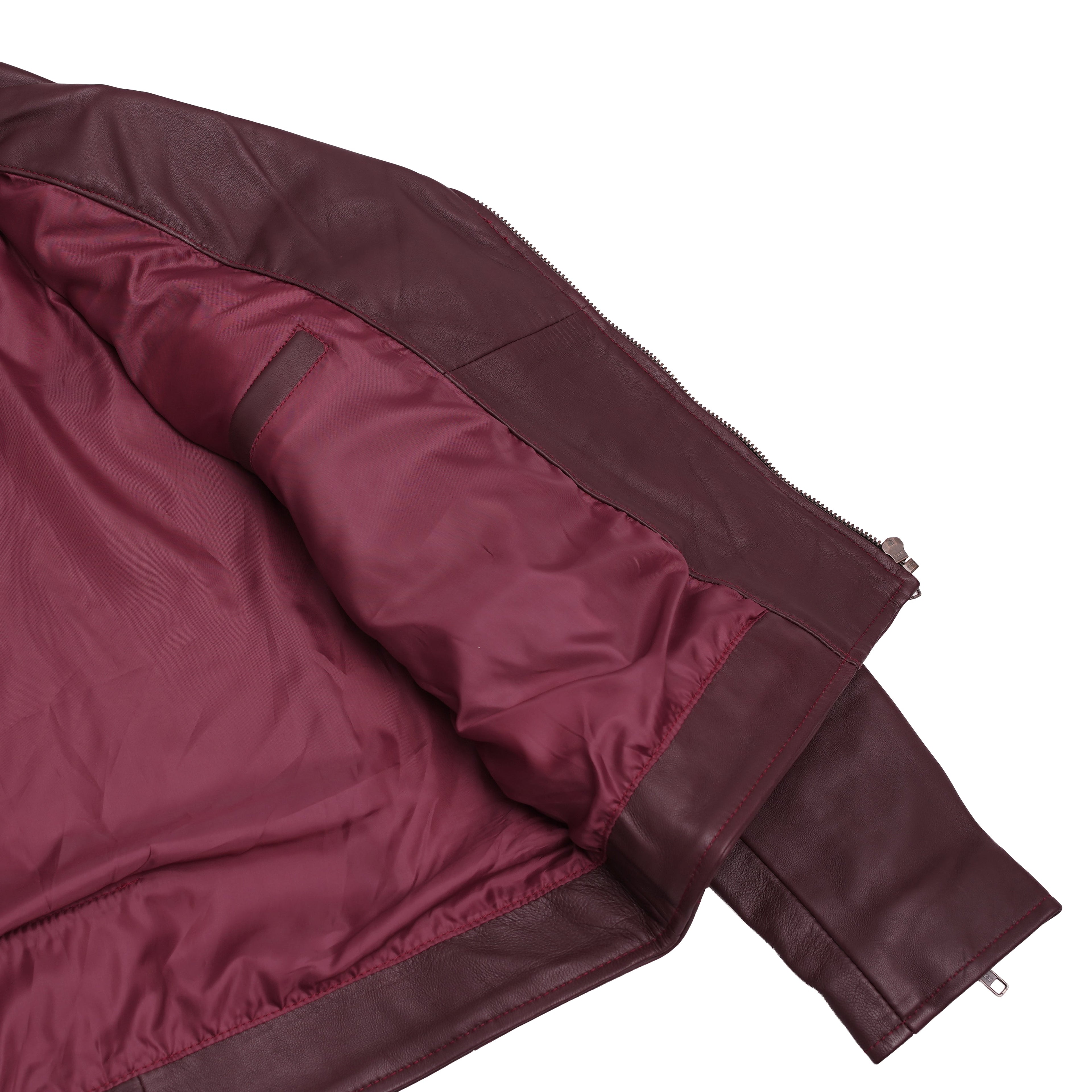 Rose Glow Women's Oxblood Fashion Leather Jacket