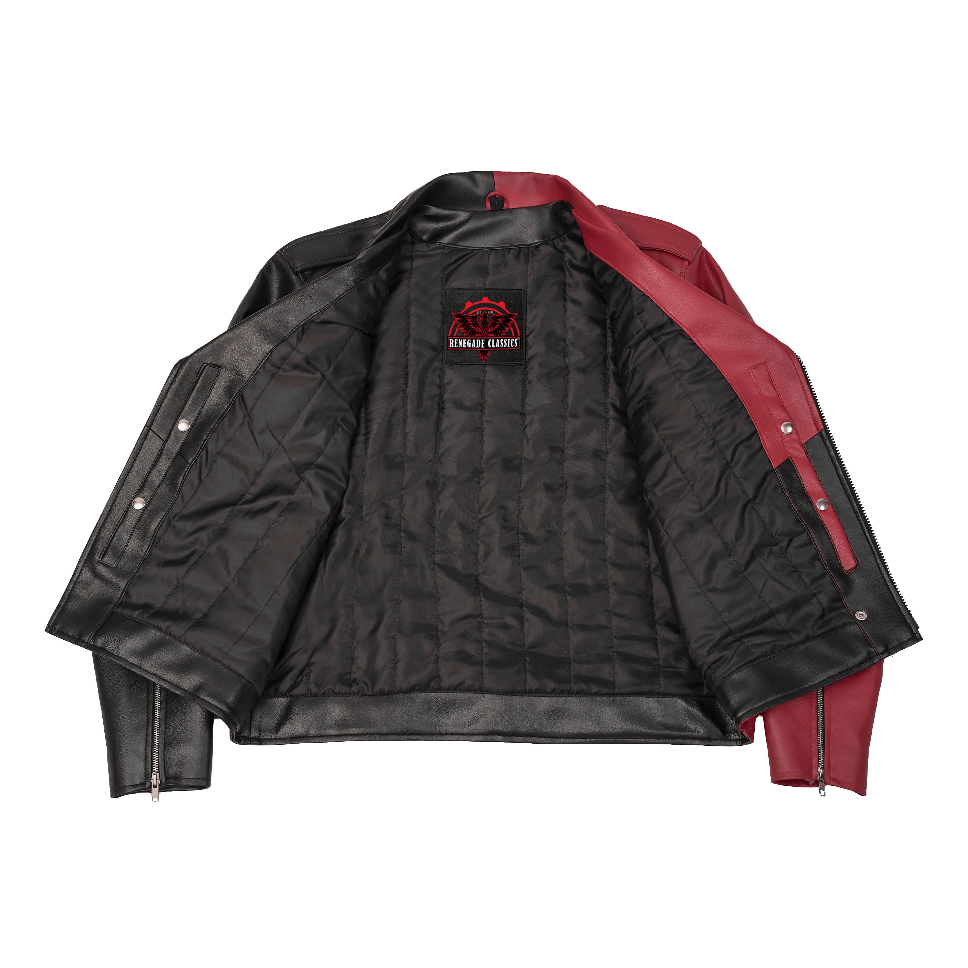 Void Ember Men’s Faux Leather Motorcycle Jacket