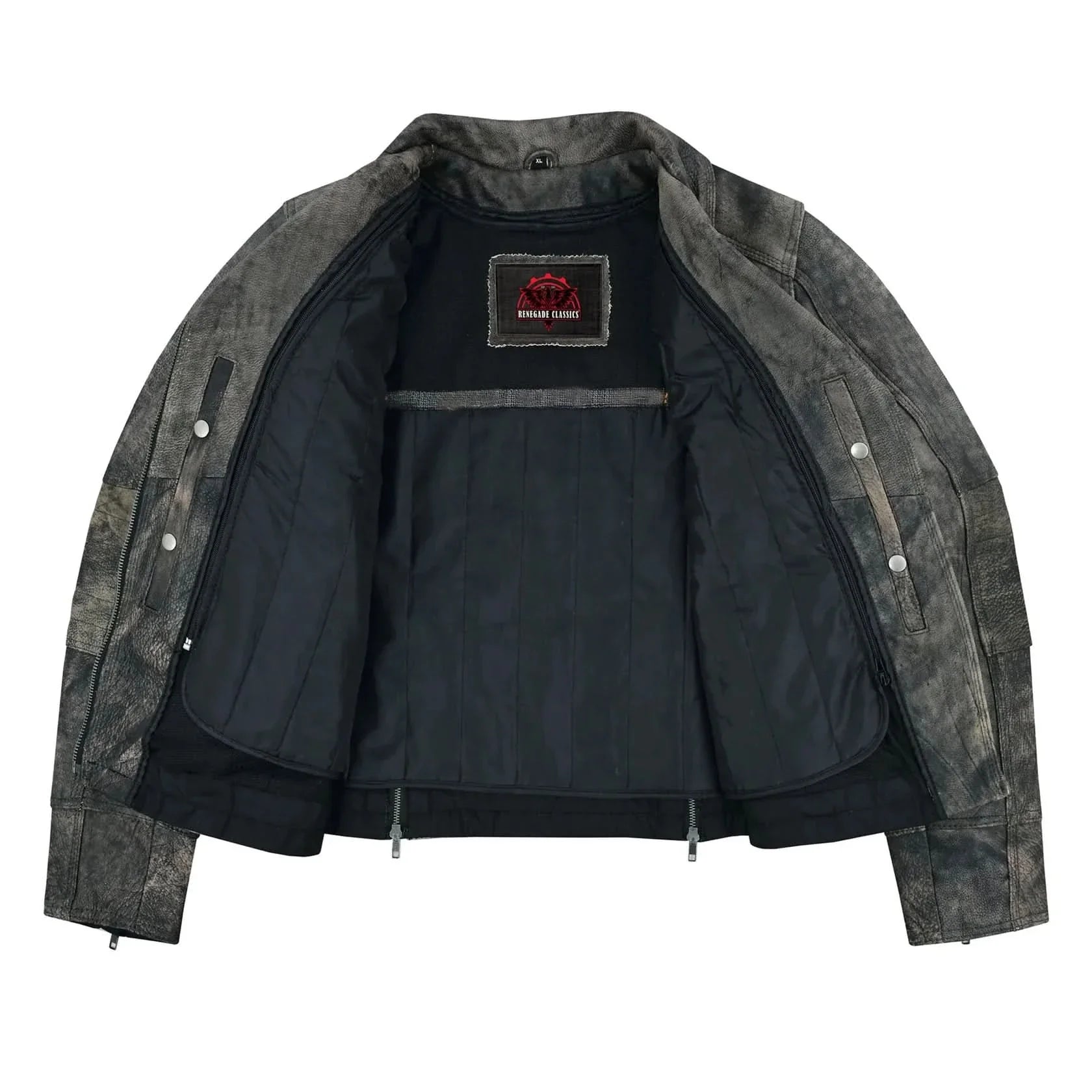 Shen Antique Brown Women's Leather Motorcycle Jacket