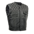 Blaze Lowcut Chrome Phantom Men's Leather Vest