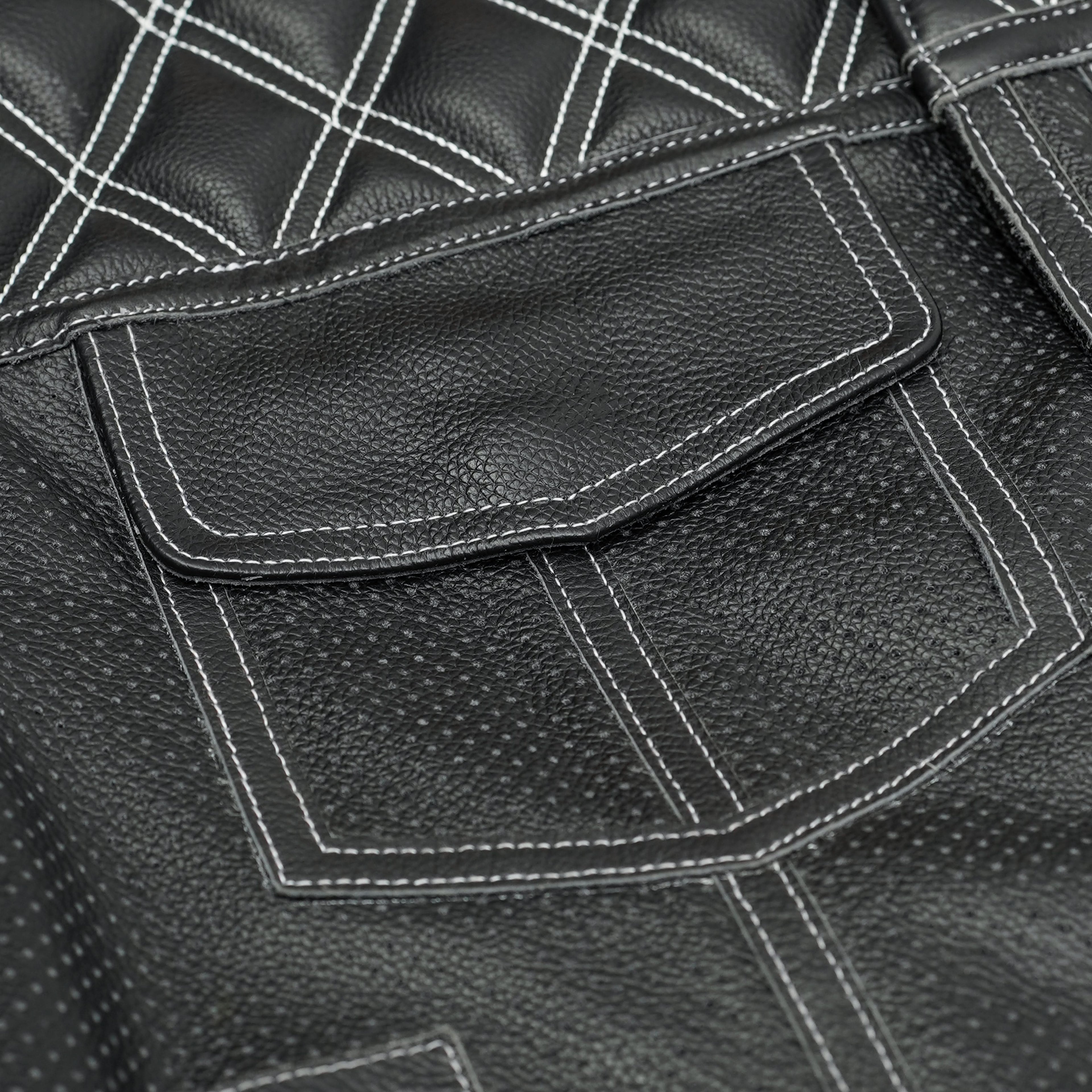 Blaze Lowcut Chrome Phantom Men's Leather Vest