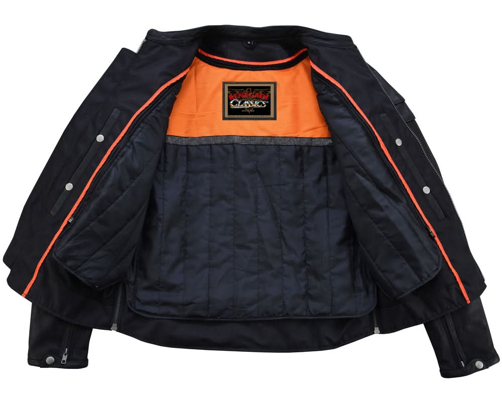 Speedster Black Men's Leather Motorcycle Jacket