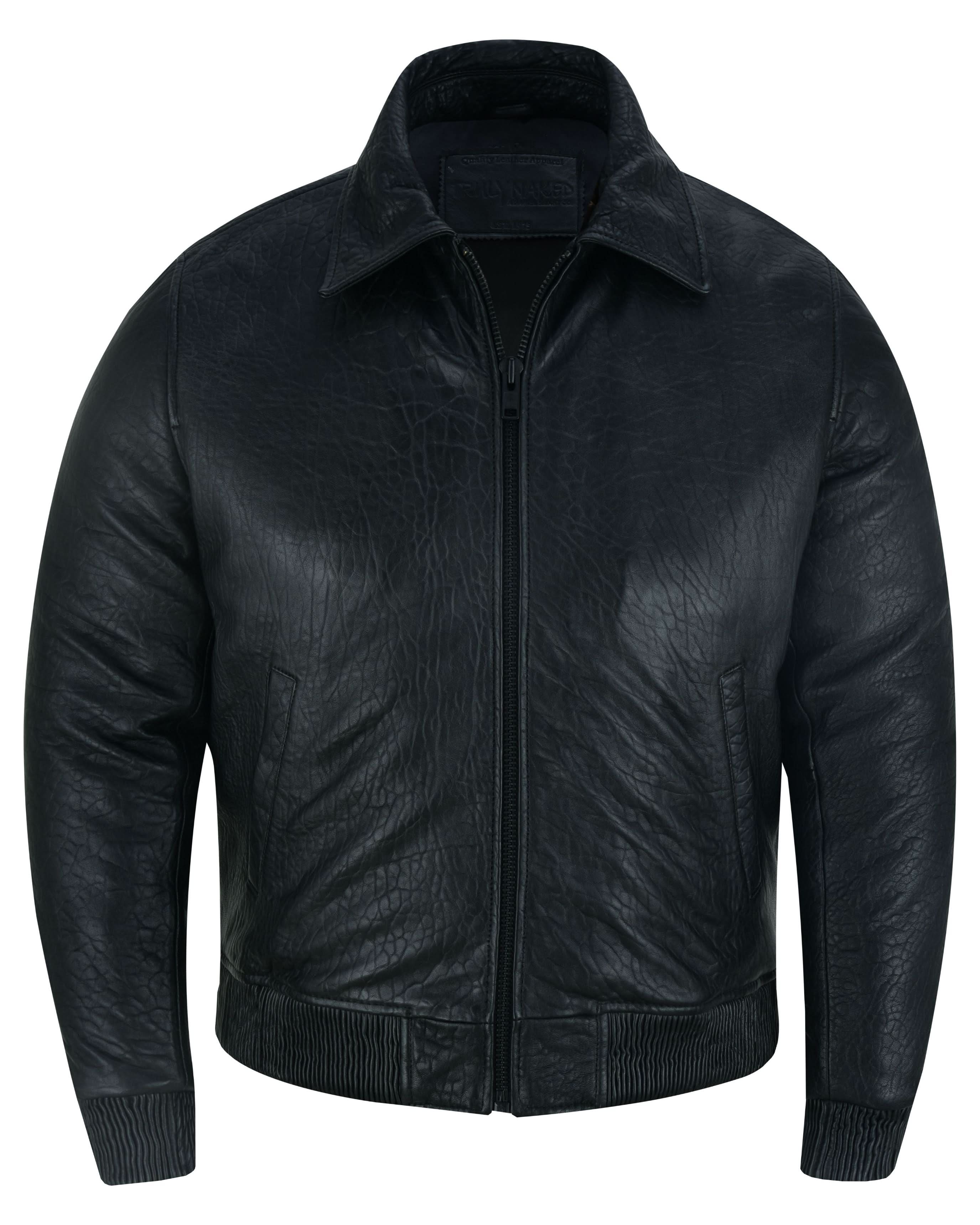 Traveler Men's Fashion Black Leather Jacket