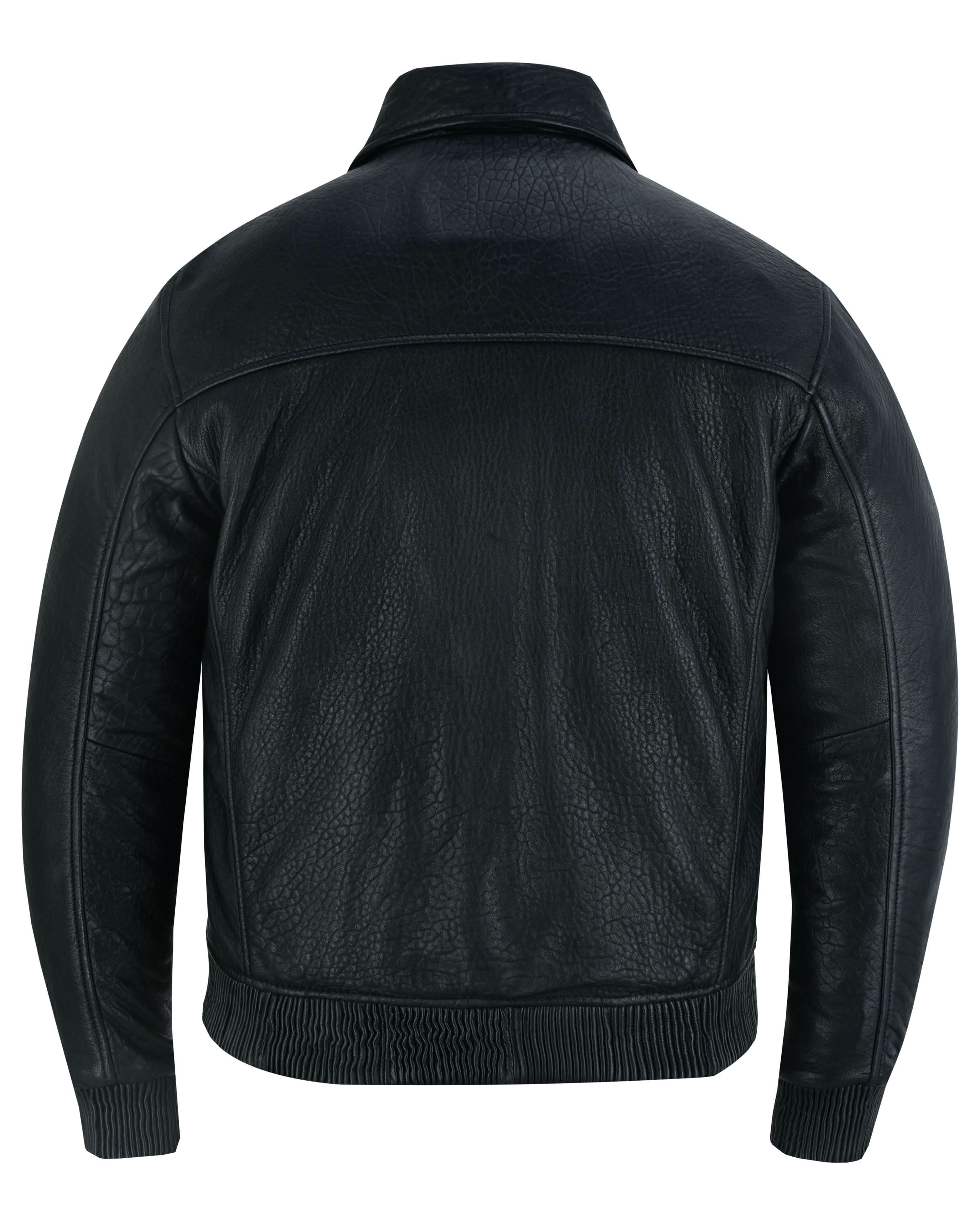 Traveler Men's Fashion Black Leather Jacket