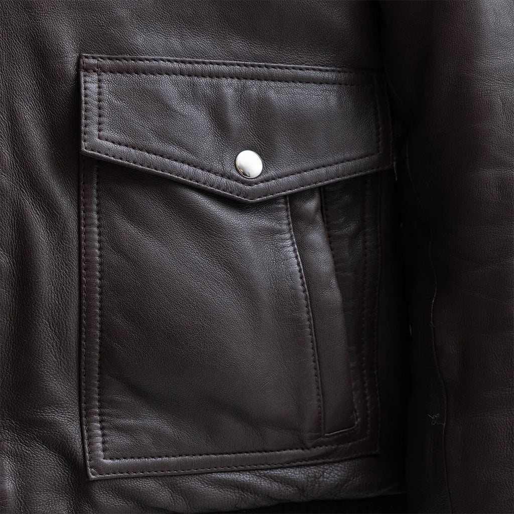Nicola Men's Bomber Style Leather Jacket