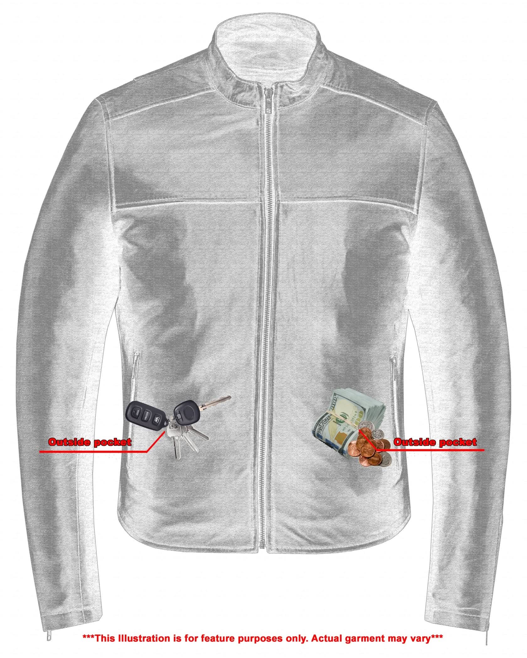 Wanton Men's Fashion Lambskin Leather Jacket –Black