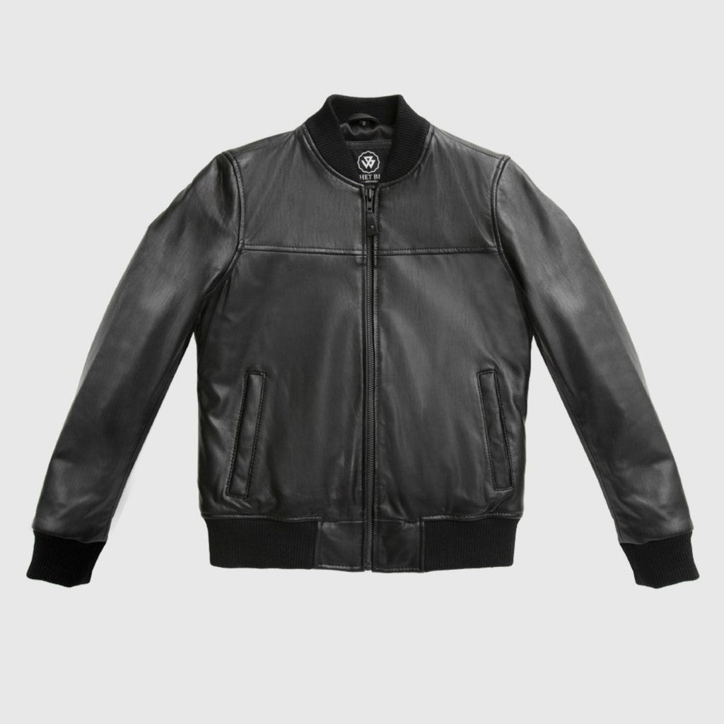 Dani Women's Fashion Leather Bomber Jacket