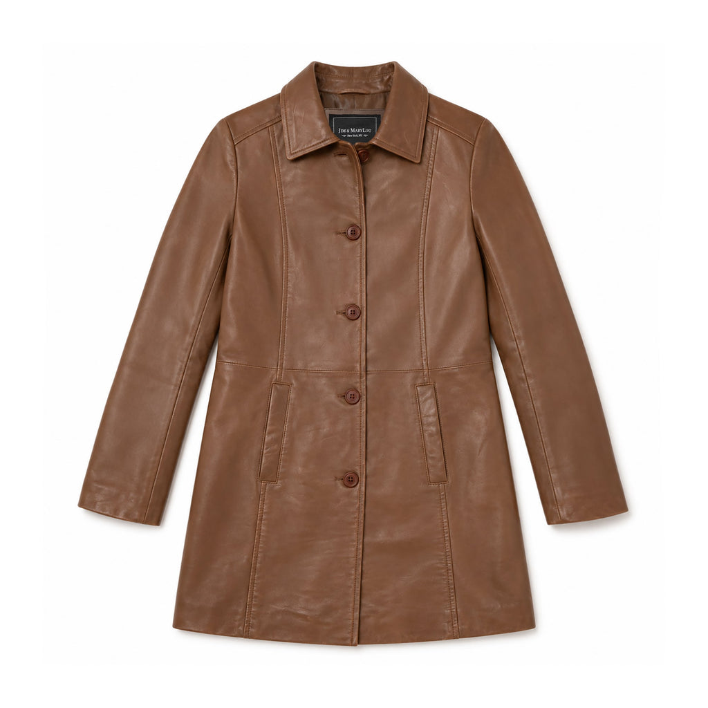 Jammie Women's Fashion Leather Coat